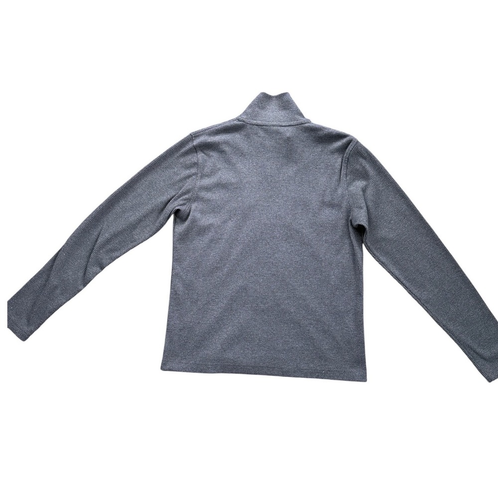 The North Face Tekware Jacket Wmn Large Gray Ribbed Full Zip Mock Neck Excellent - Picture 2 of 7